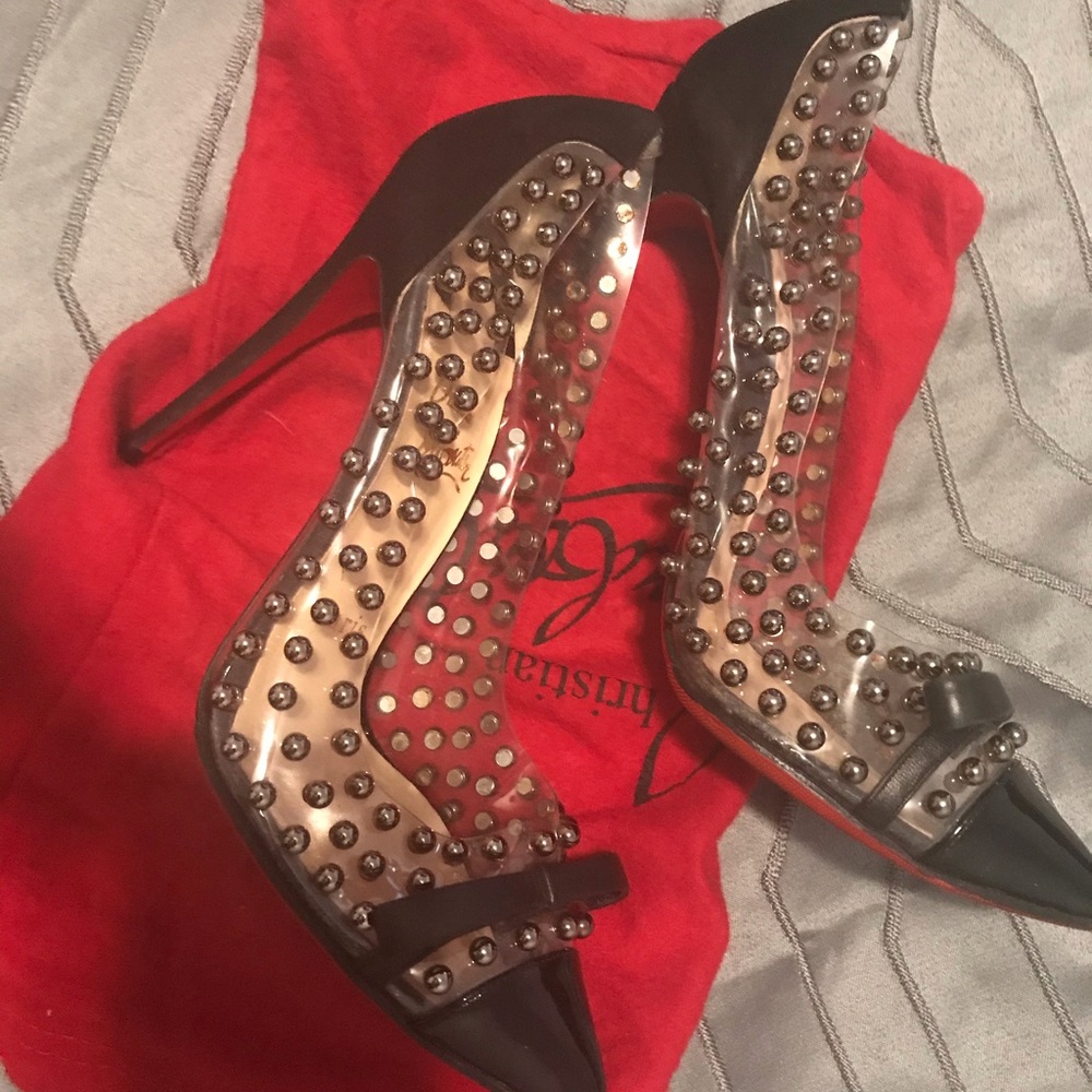 Christian Loubiton  Leather Billie Studded Pump